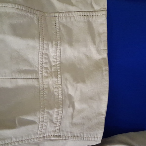 Womens Genuine Leather Beige Crop Jacket By Sanctuary Sz. Med - Picture 8 of 8